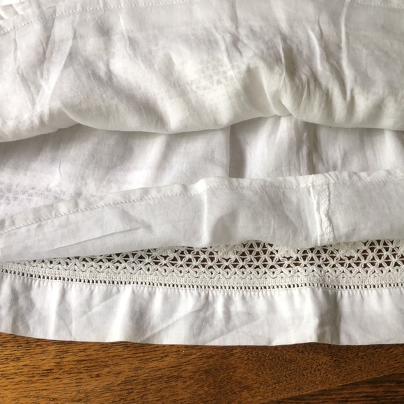 Triple Five Soul White Cotton Lined Mini Skirt w Pockets / side zip ~ Large - Picture 4 of 13